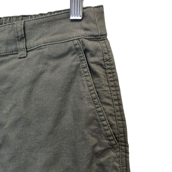 Uniqlo Women's XL Drawstring Relaxed Athleisure Green Ankle Pants - Picture 6 of 13